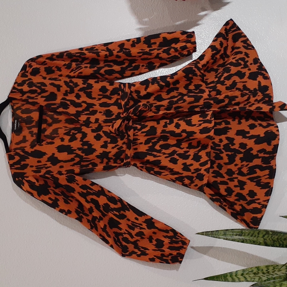 BEBE cheetah print dress